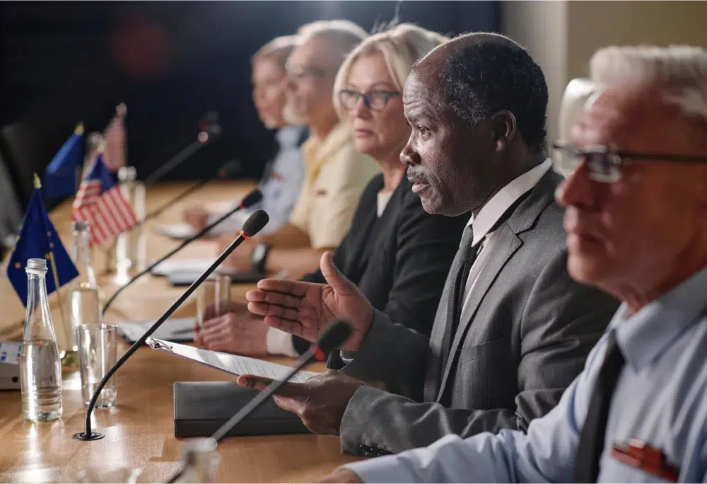 Panel discussion with diverse speakers